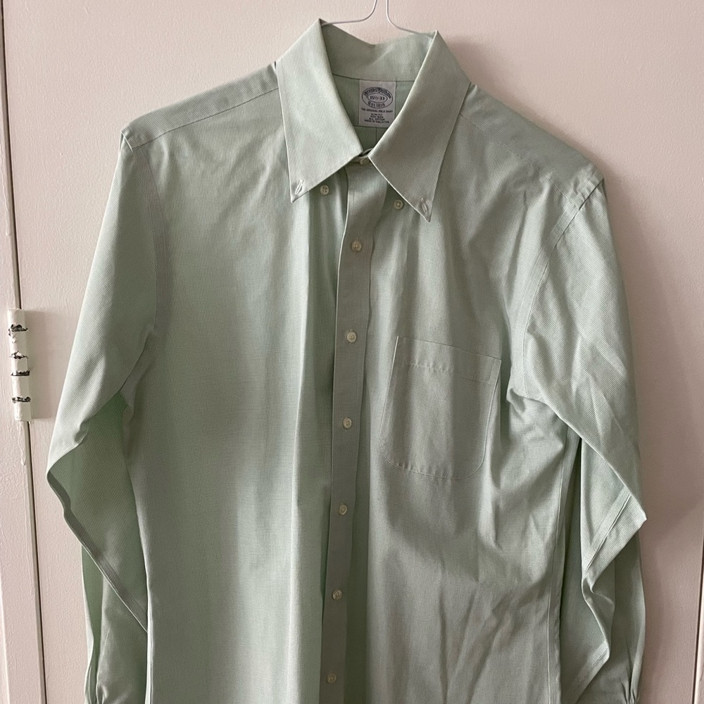 Brooks brothers slim-fit iron-free dress shirt